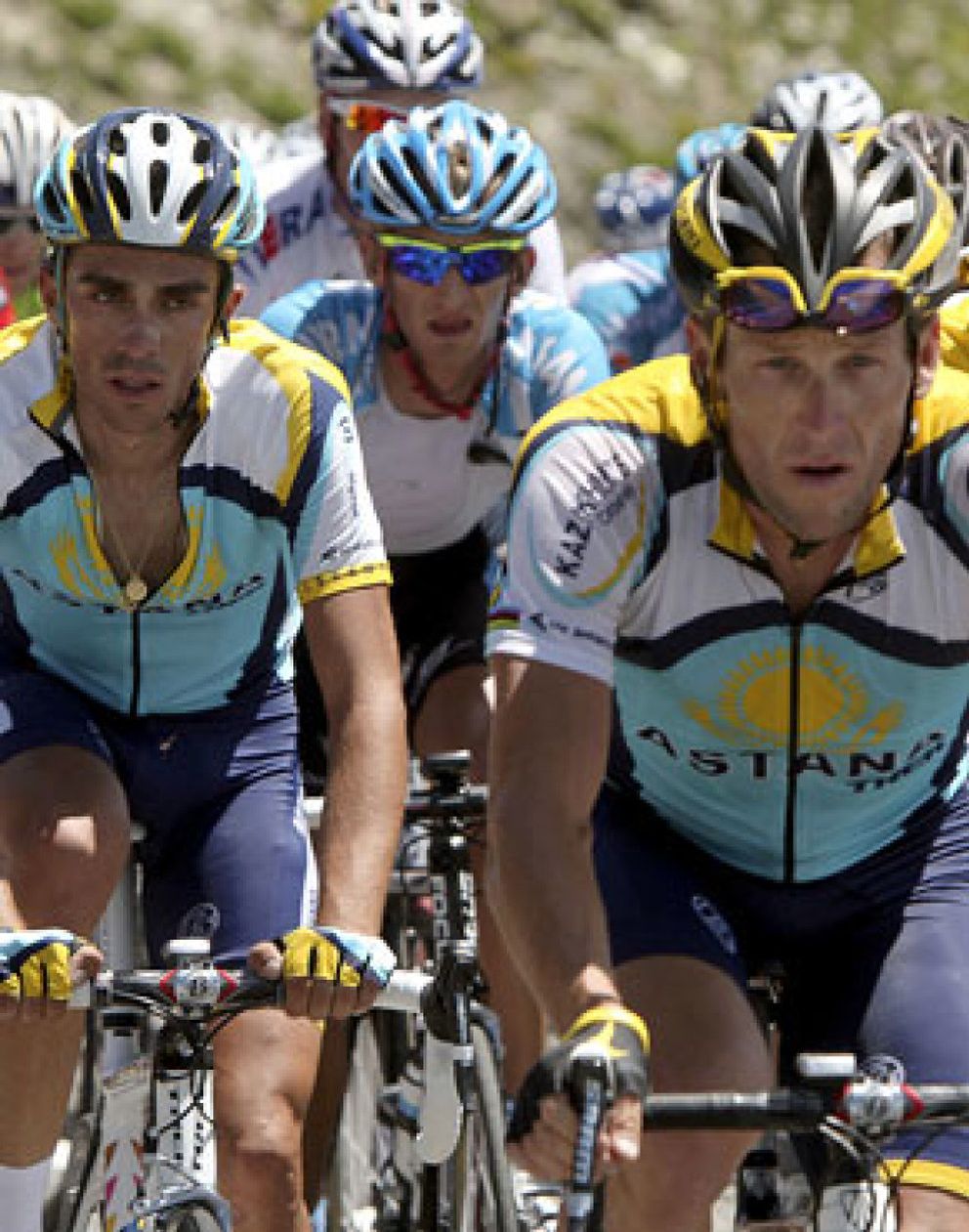 Foto: Armstrong admite que no hay 'química' con Contador