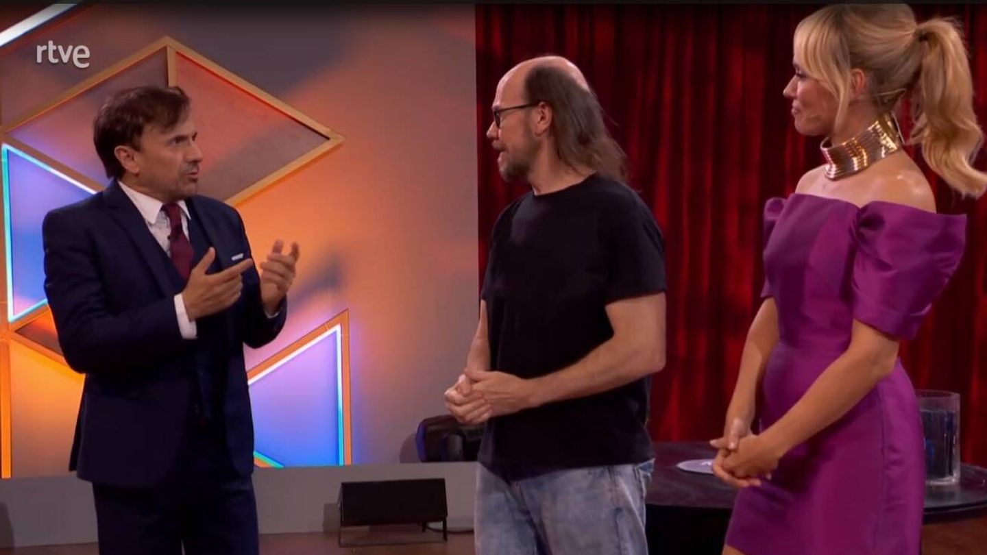 José Mota, Santiago Segura y Patricia Conde en 'Live Show'. (RTVE)