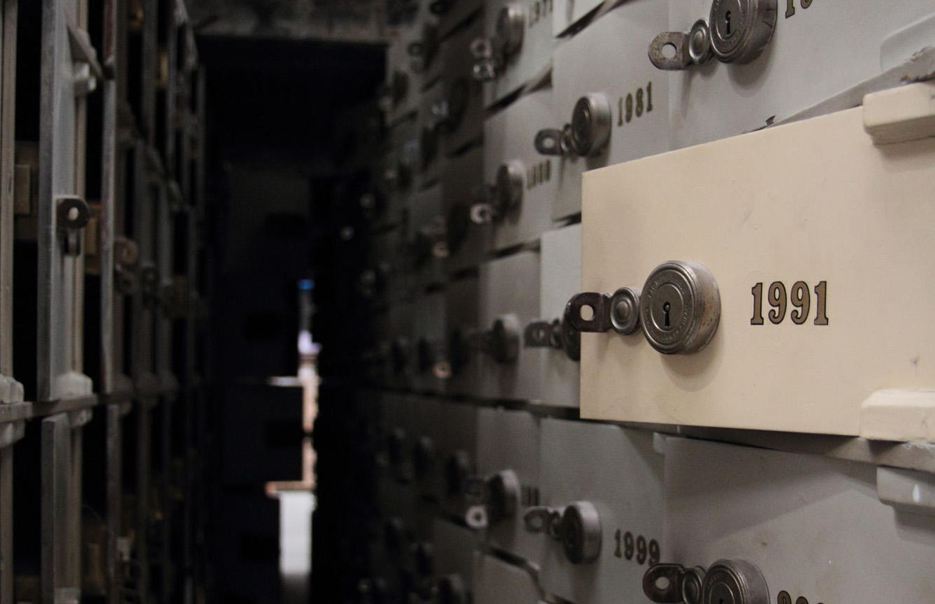 Cajas fuertes del interior del edificio de Canalejas (Fotos: Jorge Echegoyen)