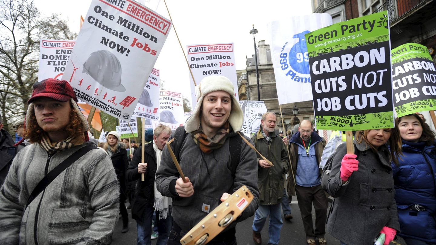 Marcha Nacional contra el Cambio Climático en Londres (Efe)