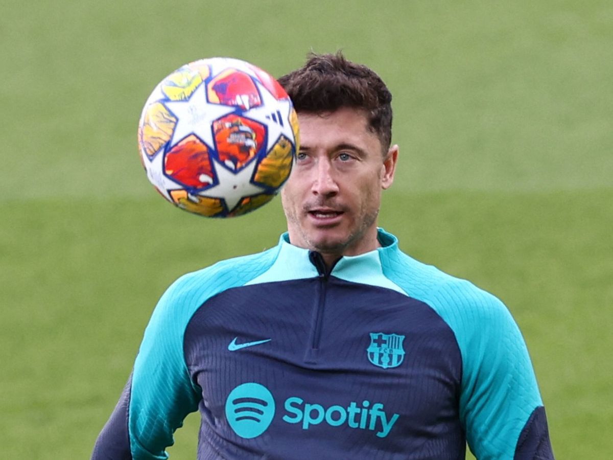 Foto: El jugador polaco, durante una sesión del Barça. (Reuters/Stephanie Lecocq)