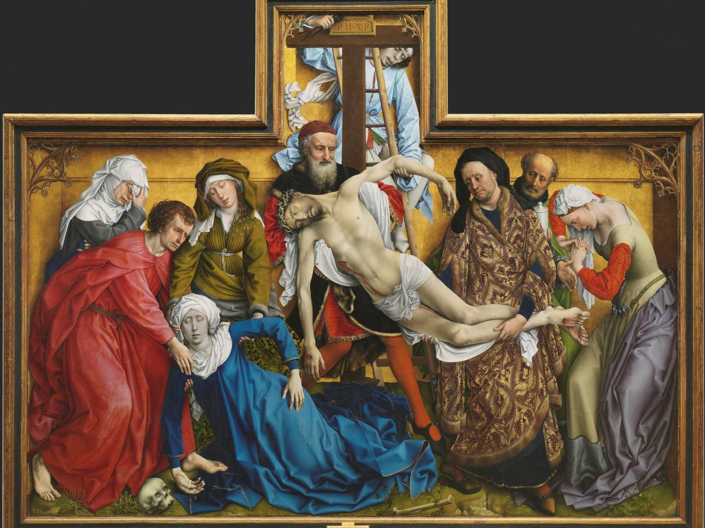 'El Descendimiento', Rogier van der Weyden, 1443. Museo del Prado.