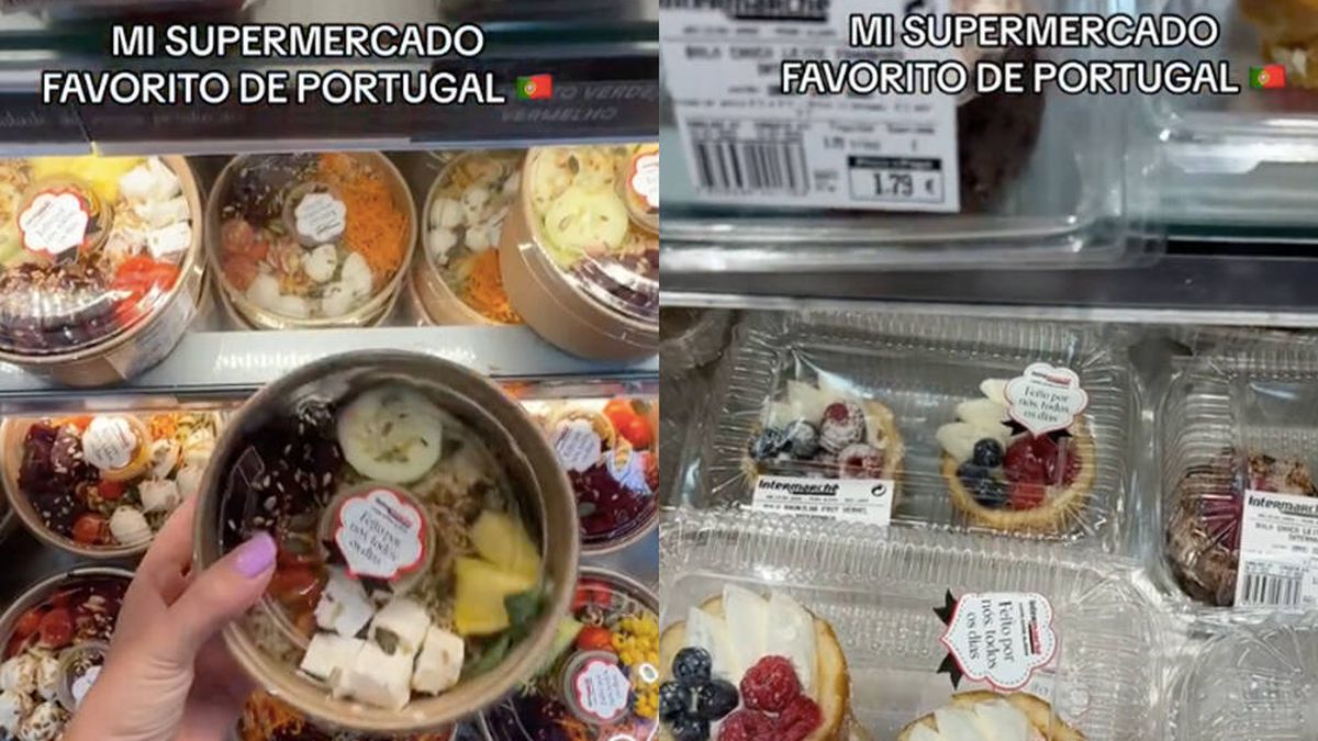 Una 'tiktoker' española enseña cómo es este supermercado "pijo" de Portugal: "Qué chulo"