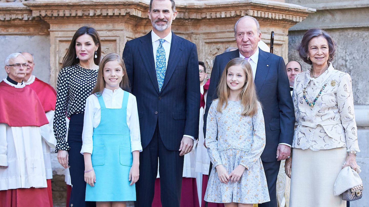 La familia real española, en 2018. (LP)