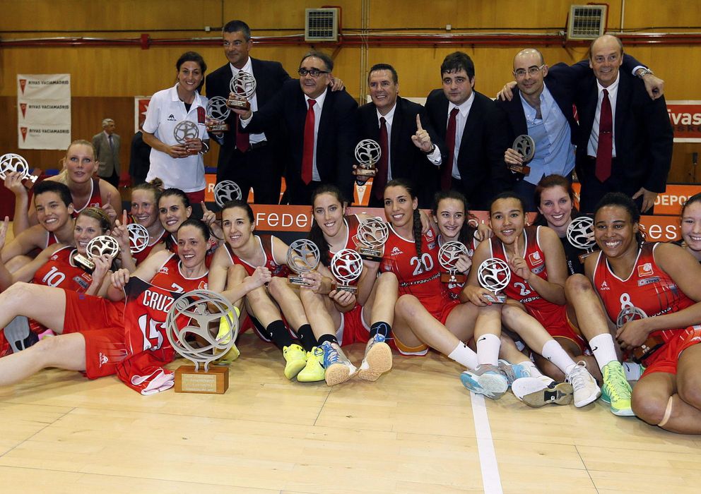 Foto: El Rivas Ecópolis se proclamó campeón de la pasada Liga Femenina tras vencer al Perfumerías Avenida de Salamanca (EFE)