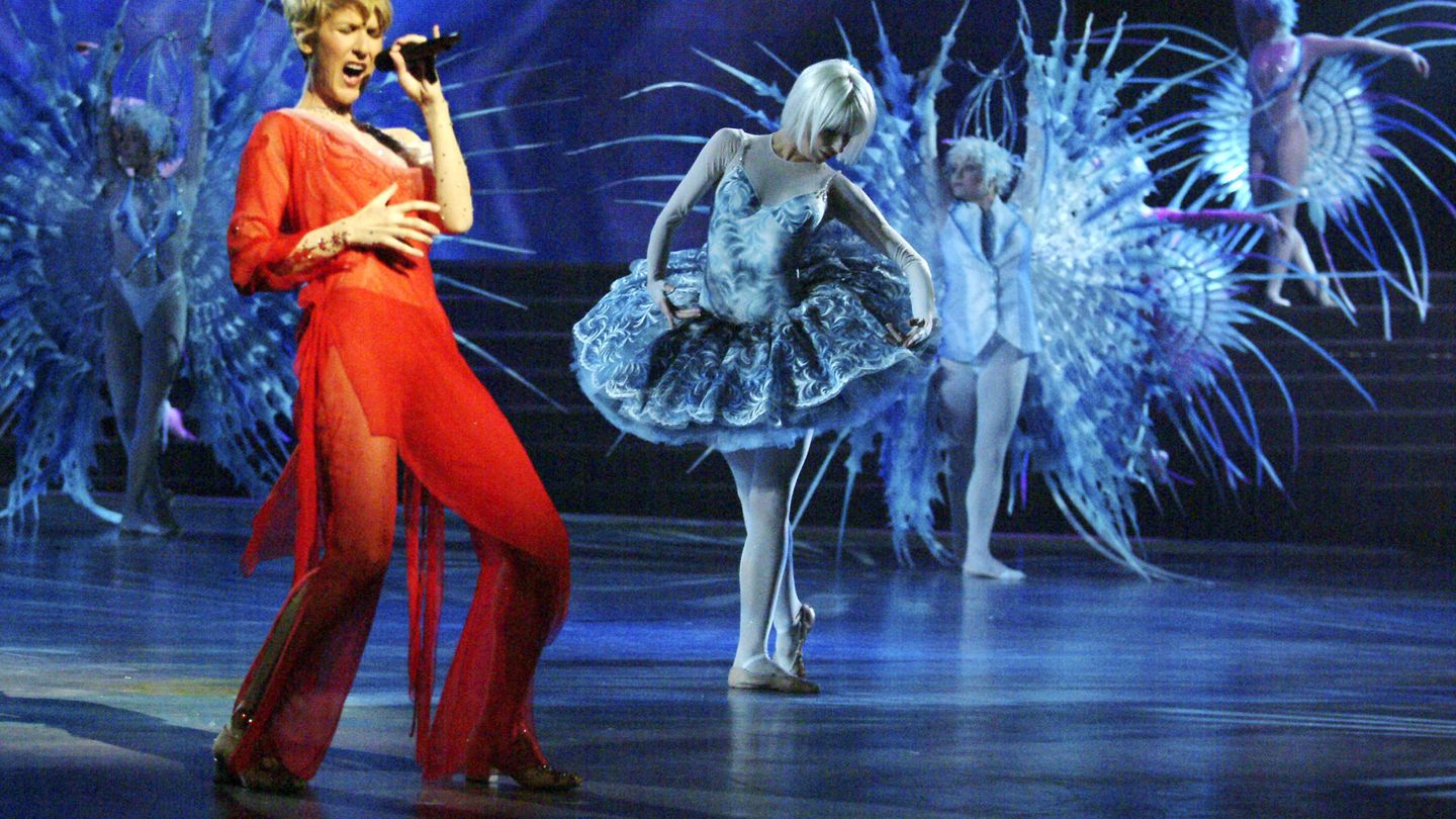 En marzo de 2003, en su primer espectáculo en Las Vegas. (Getty)