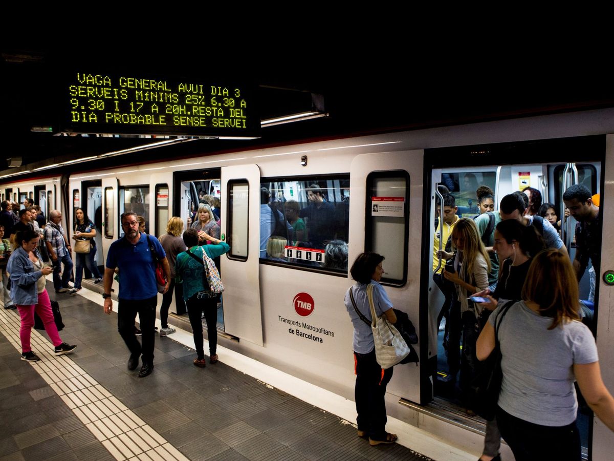Foto: Vista de un metro de Barcelona. (EFE/Quique García)