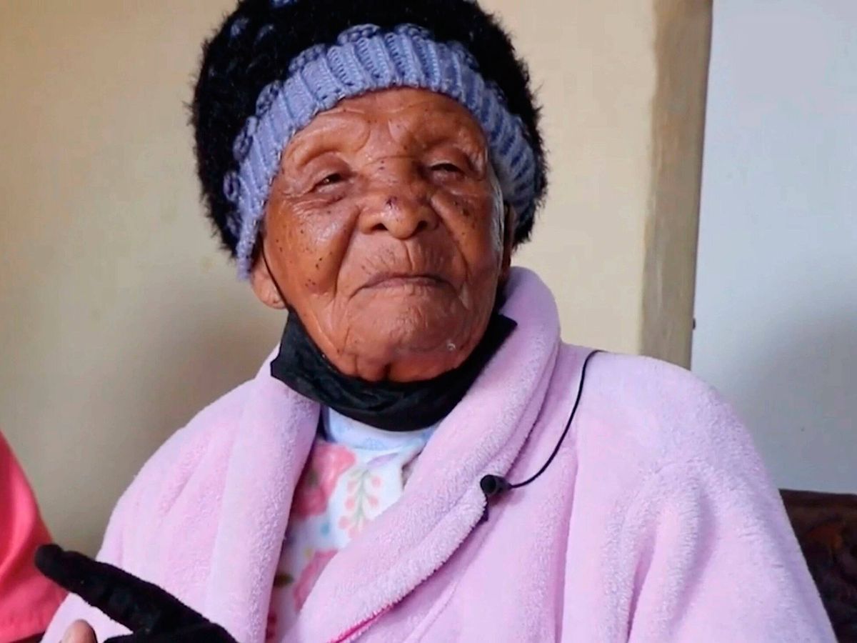 Foto: Johanna Mazibuko acababa de cumplir 129 años (Twitter/@Africa_Archives)