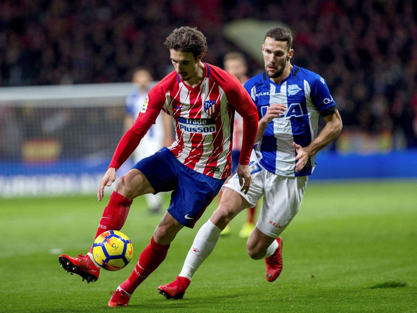Vrsaljko, autor de la asistencia para el gol de Torres, ha recuperado la titularidad en el Atlético. (EFE)