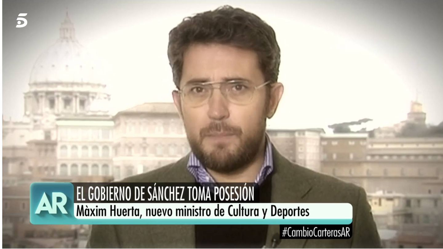 Màxim Huerta, corresponsal de Telecinco.