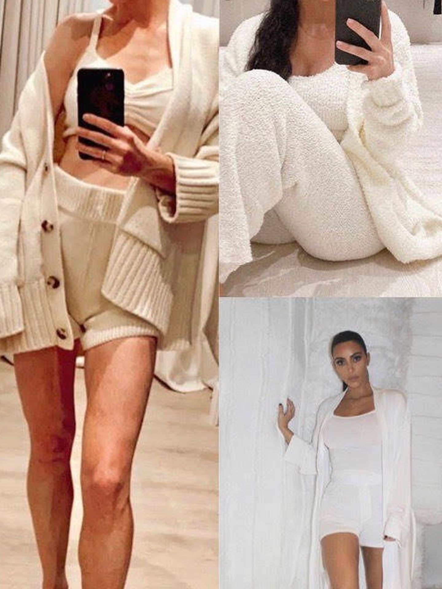 Amelia Bono y Kim Kardashian.  (Instagram)