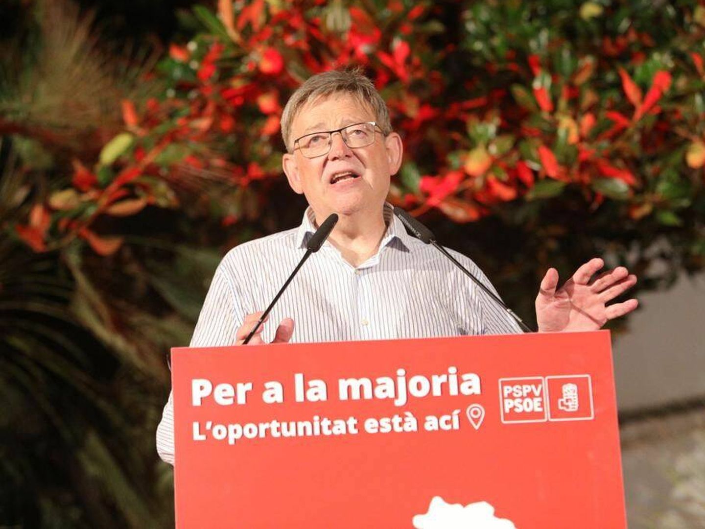 Ximo Puig, en la cena de cierre de verano en Gandia con cargos del PSPV-PSOE.