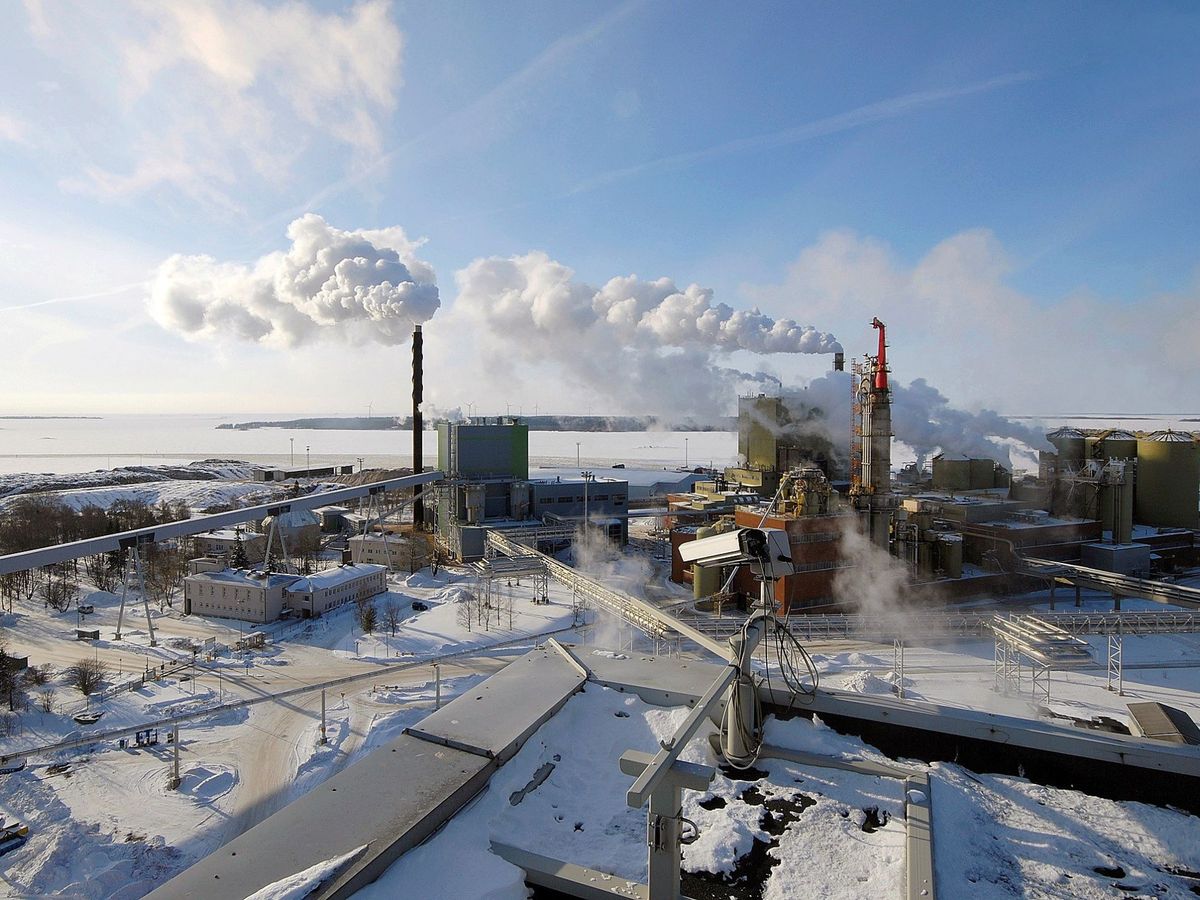 Foto: Central eléctrica de biomasa en Kemi (Finlandia). (EFE)