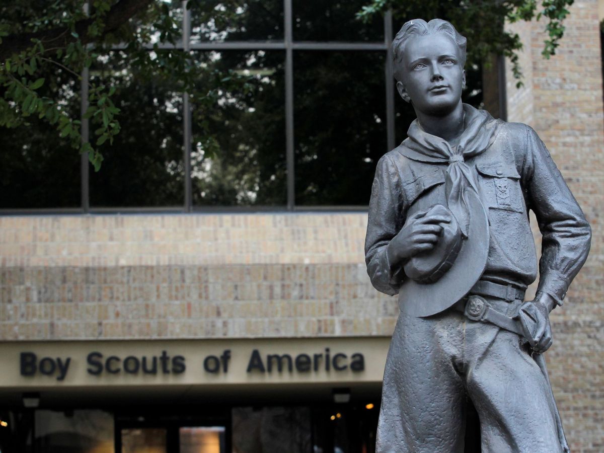 Foto: Estatua de los Boy Scouts en Texas. (Reuters)