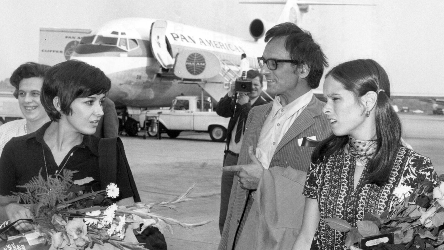Geraldine Chaplin y Carlos Saura en 1969.(CP)