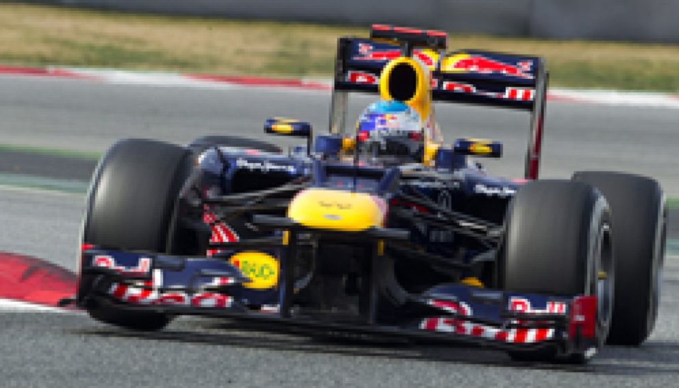 Foto: Red Bull y Vettel no acaban la pretemporada de la mejor manera