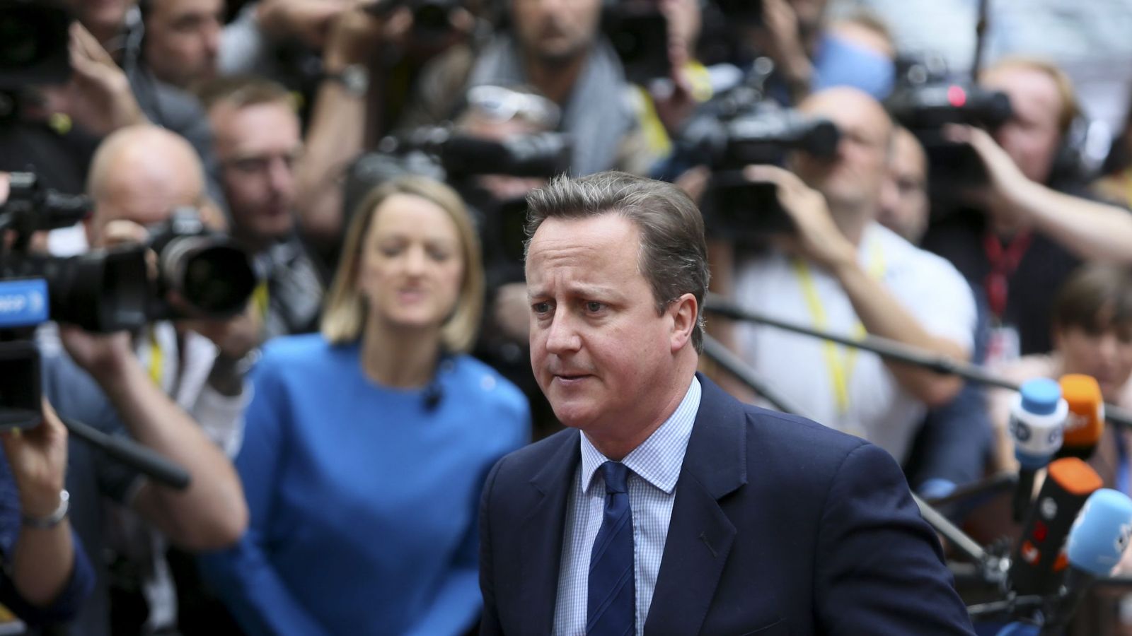 Foto: El primer ministro británico David Cameron a su llegada al Consejo Europeo. (EFE)