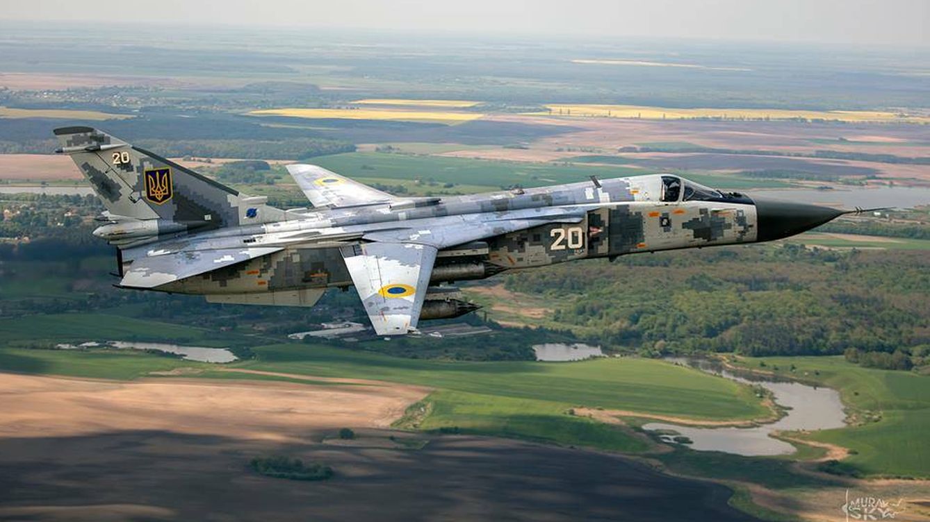 Foto: Avión de ataque Sukhoi Su-24. (Ministerio de Defensa de Ucrania)