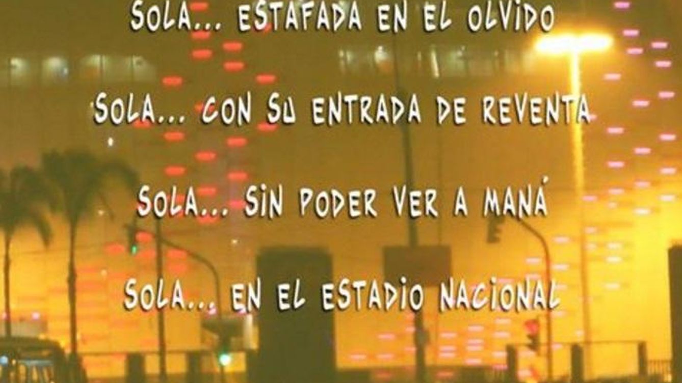La Policía Nacional de Perú canta por Maná: Sola… estafada en el olvido