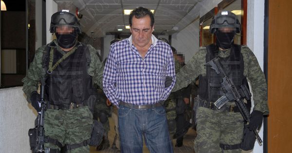 Foto: Héctor Beltrán Leyva, en el momento de ser de tenido en 2014. (Reuters)