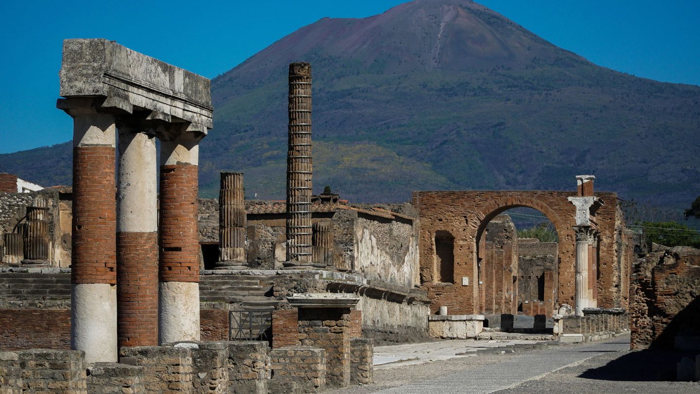Las ruinas de Pompeya, en Italia, vacías. (EFE)