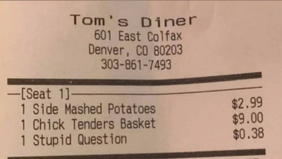 El restaurante que cobra un suplemento por hacer preguntas estúpidas al camarero