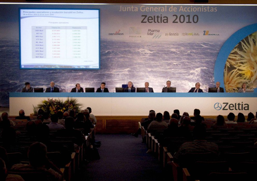 Foto: Imagen de la junta general de Zeltia