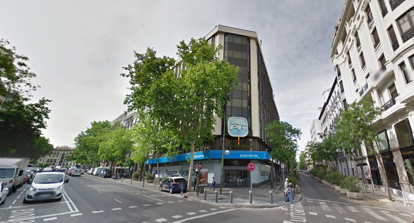 La sede del PP en Génova. (Google)