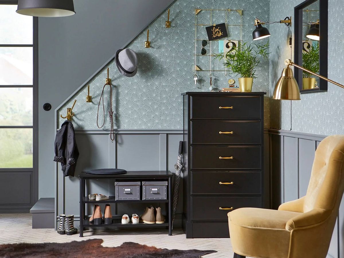 Foto: Consigue un recibidor de revista con muebles 'low cost' de Ikea. (Cortesía)