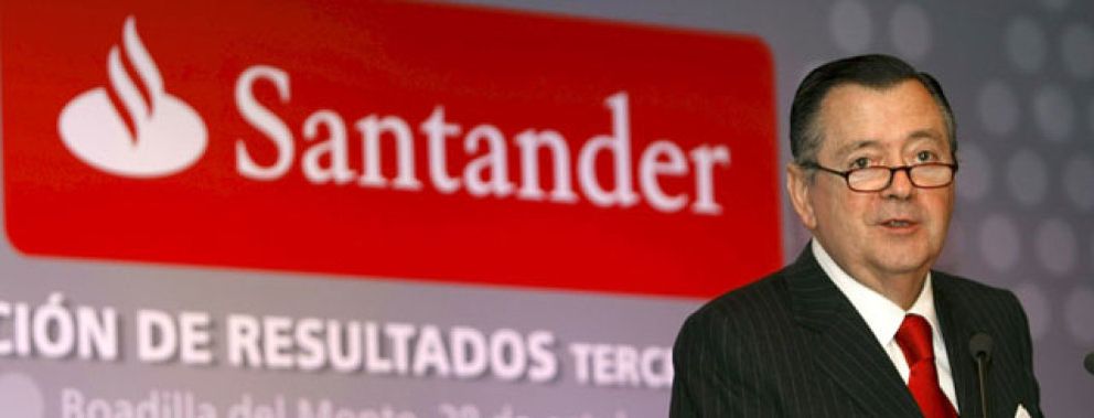Foto: Saénz resalta que el Santander ha logrado un "triplete" y que su mora tocará techo en 2010