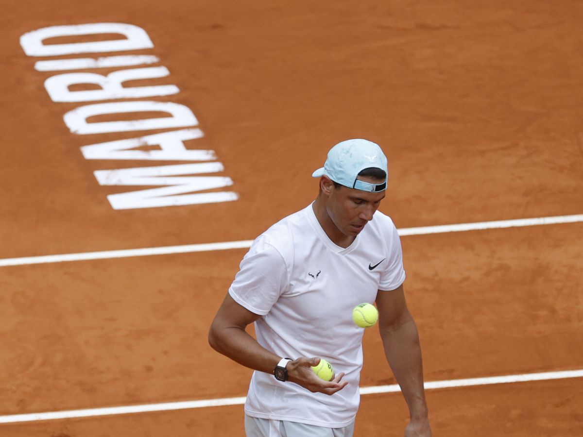 Foto: Rafa Nadal debuta hoy en el Mutua Madrid Open (EFE/Martín)
