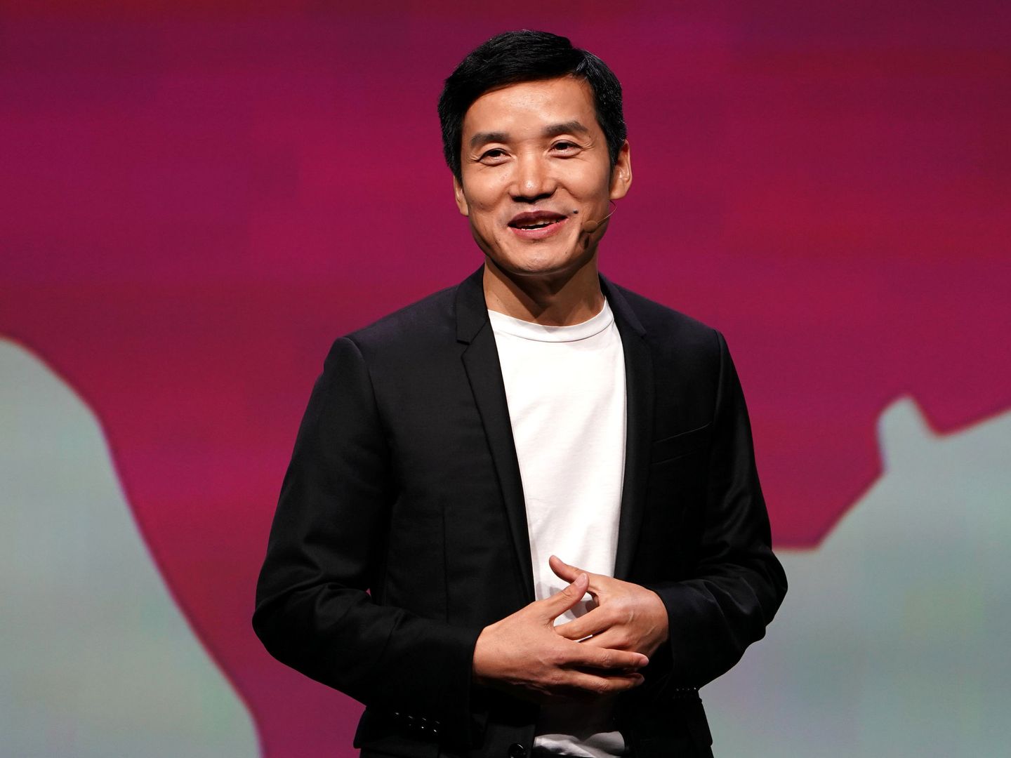 Pete Lau, en el lanzamiento del OnePlus 6T. (Reuters)