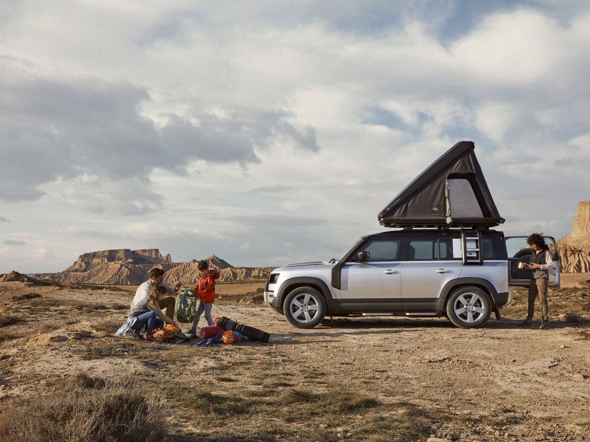 Foto: La tienda en el techo del Land Rover permite ofrece una libertad de movimientos absoluta. 