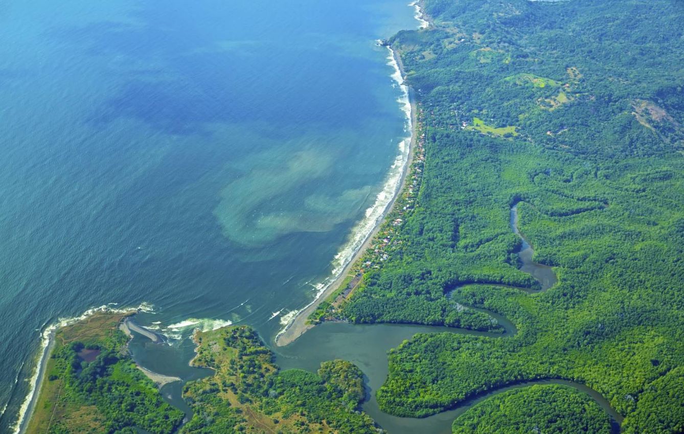 Vista aérea de Costa Rica