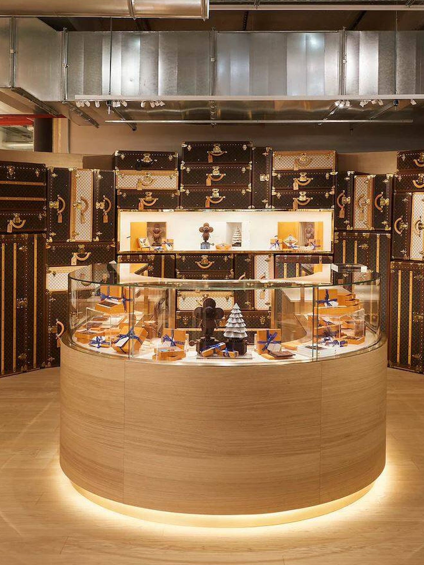 El increíble mostrador de la chocolatería. (Louis Vuitton)