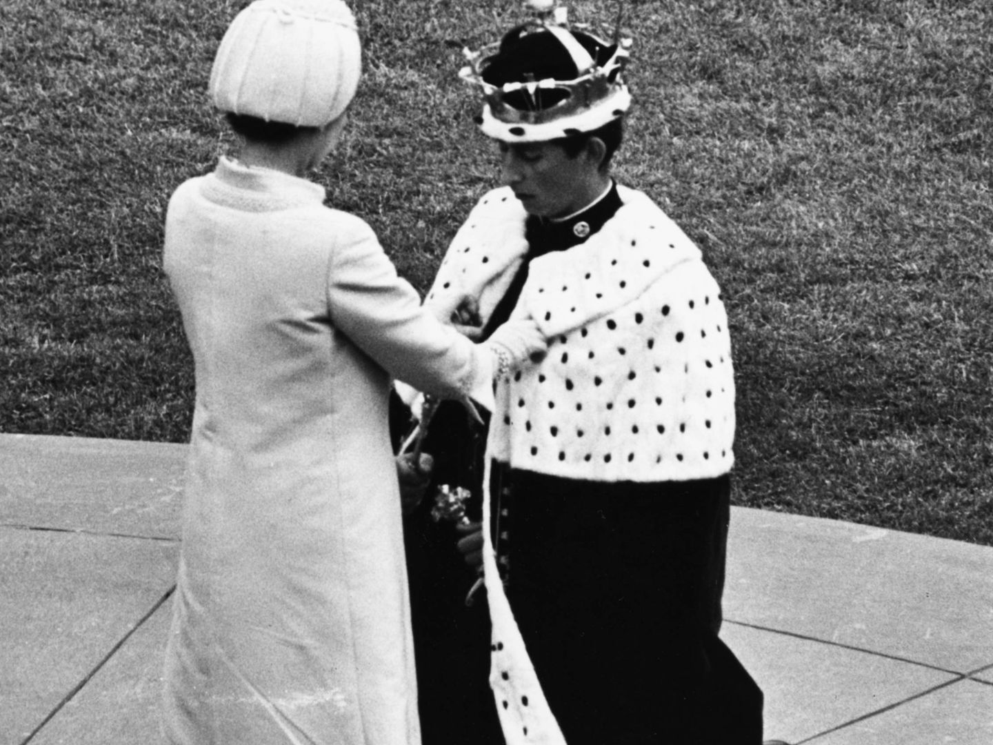 Príncipe Carlos de Inglaterra el día de su investidura el 1 de julio de 1969. (Getty)