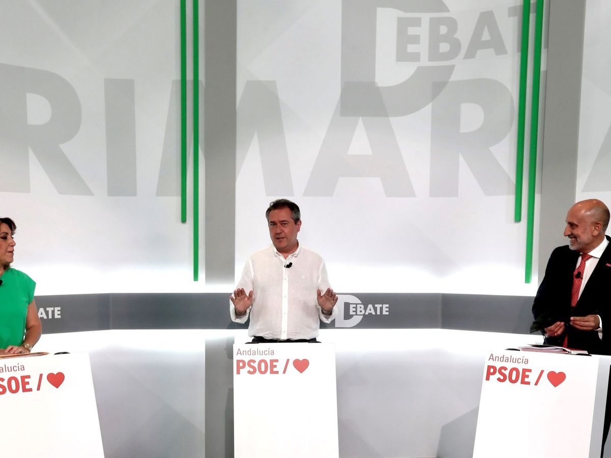 Foto: Los candidatos a las primarias del PSOE andaluz. (EFE)
