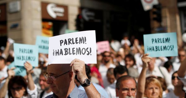 Foto: Un momento de la manifestación #Hablemos. (Reuters)