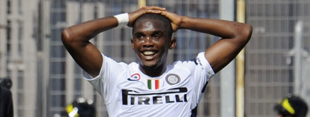 Foto: Los cánticos racistas sobre Eto'o obligan a suspender momentáneamente el Cagliari-Inter