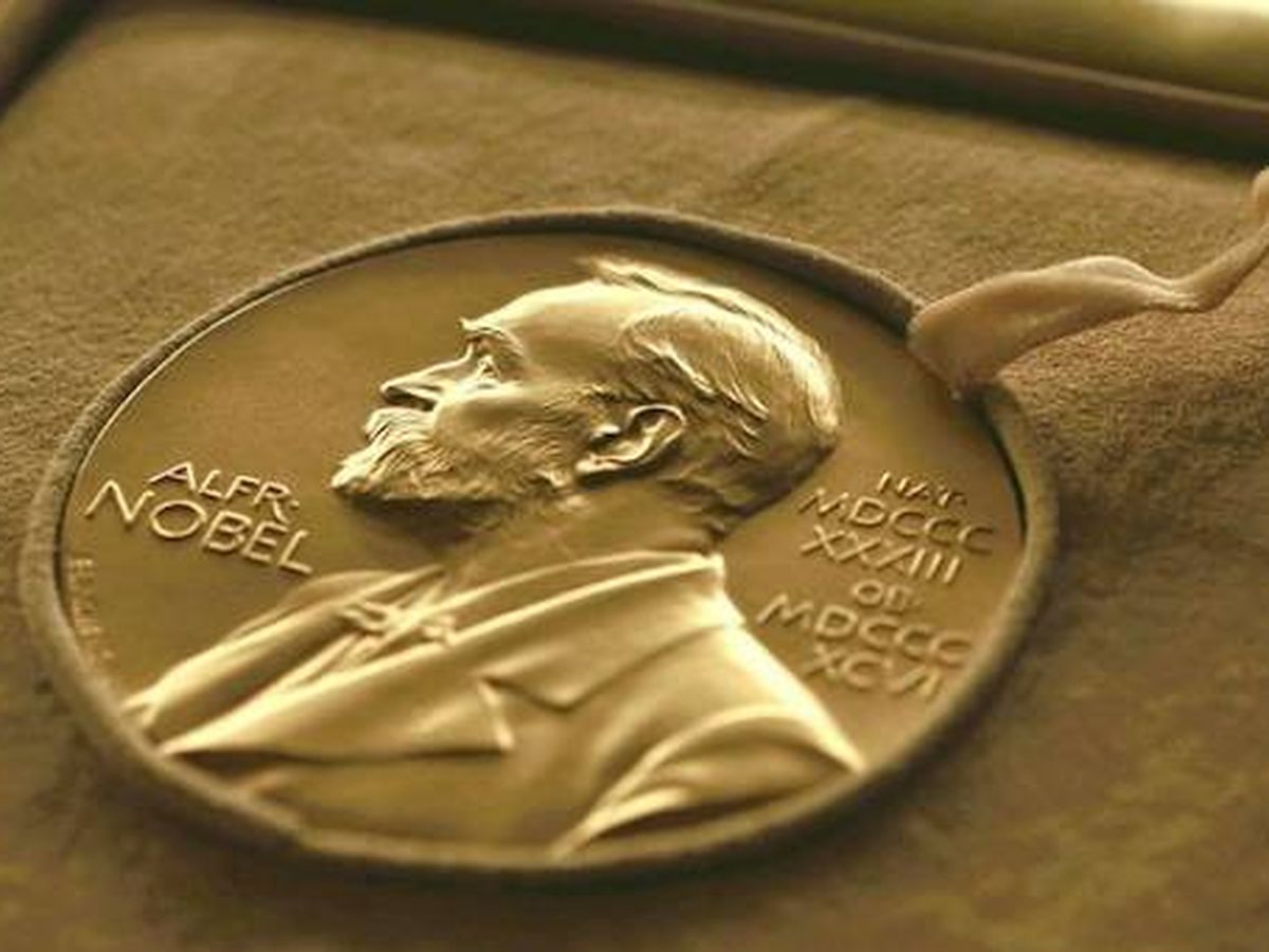 Foto: Medalla del Premio Nobel de Literatura. 
