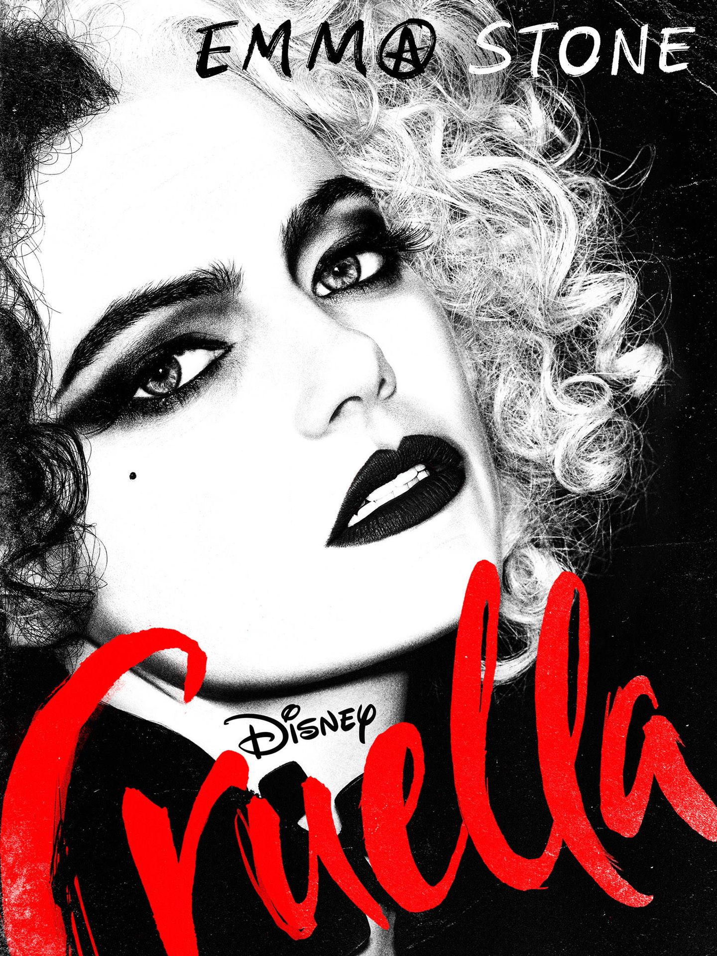 Emma Stone, en 'Cruella'. (@DisneyStudios)