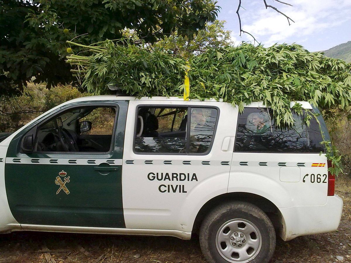 Foto: Vista de un vehículo de la Guardia Civil de Granada. (EFE/Guardia Civil)