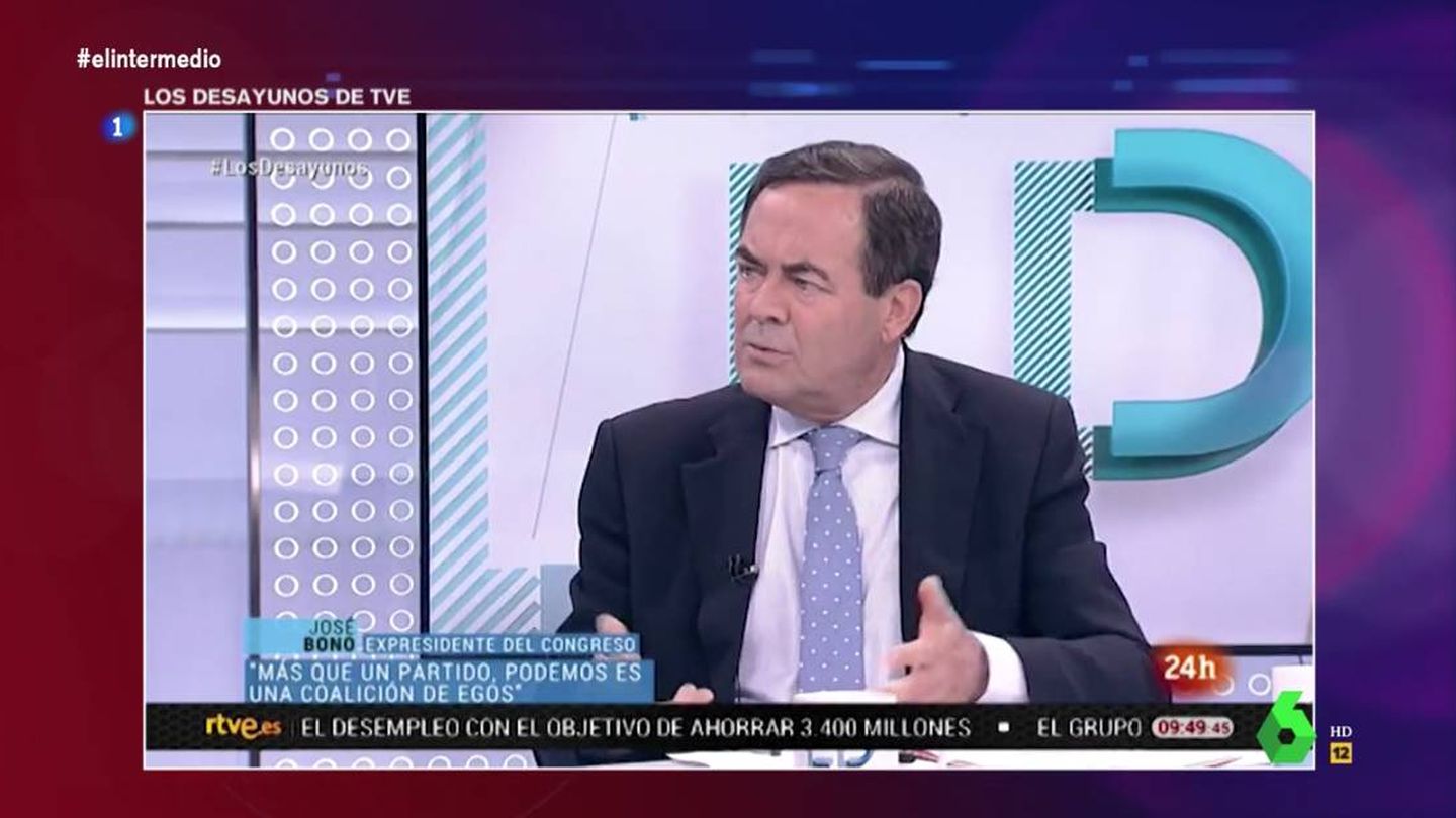 José Bono, en 'Los desayunos de TVE'. (Atresmedia)
