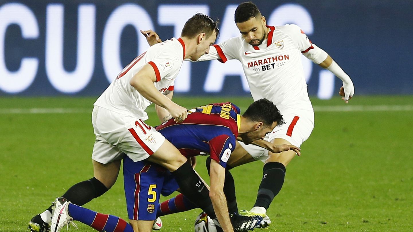El Sevilla defendió con uñas y dientes su ventaja. (Reuters)