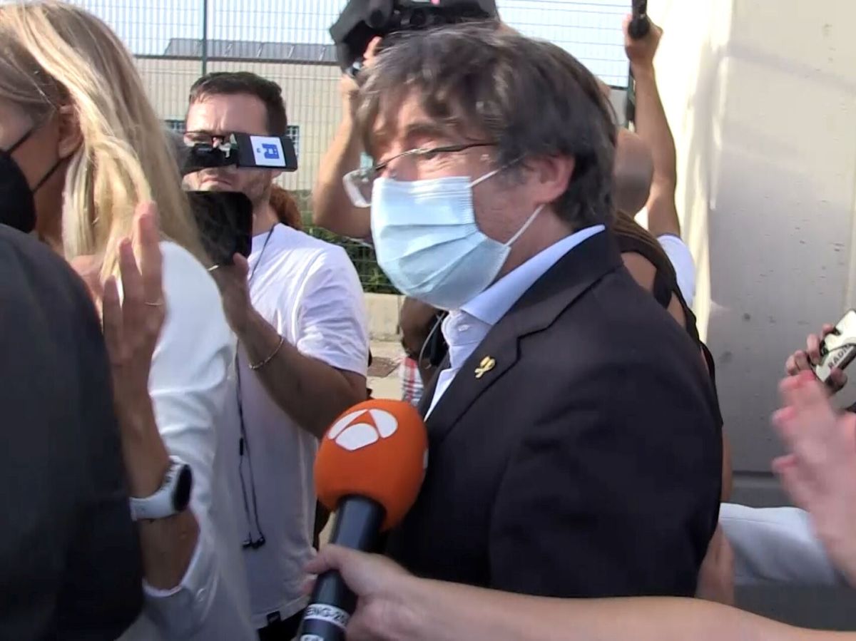 Foto: Carles Puigdemont, a su salida de la cárcel. (Reuters)