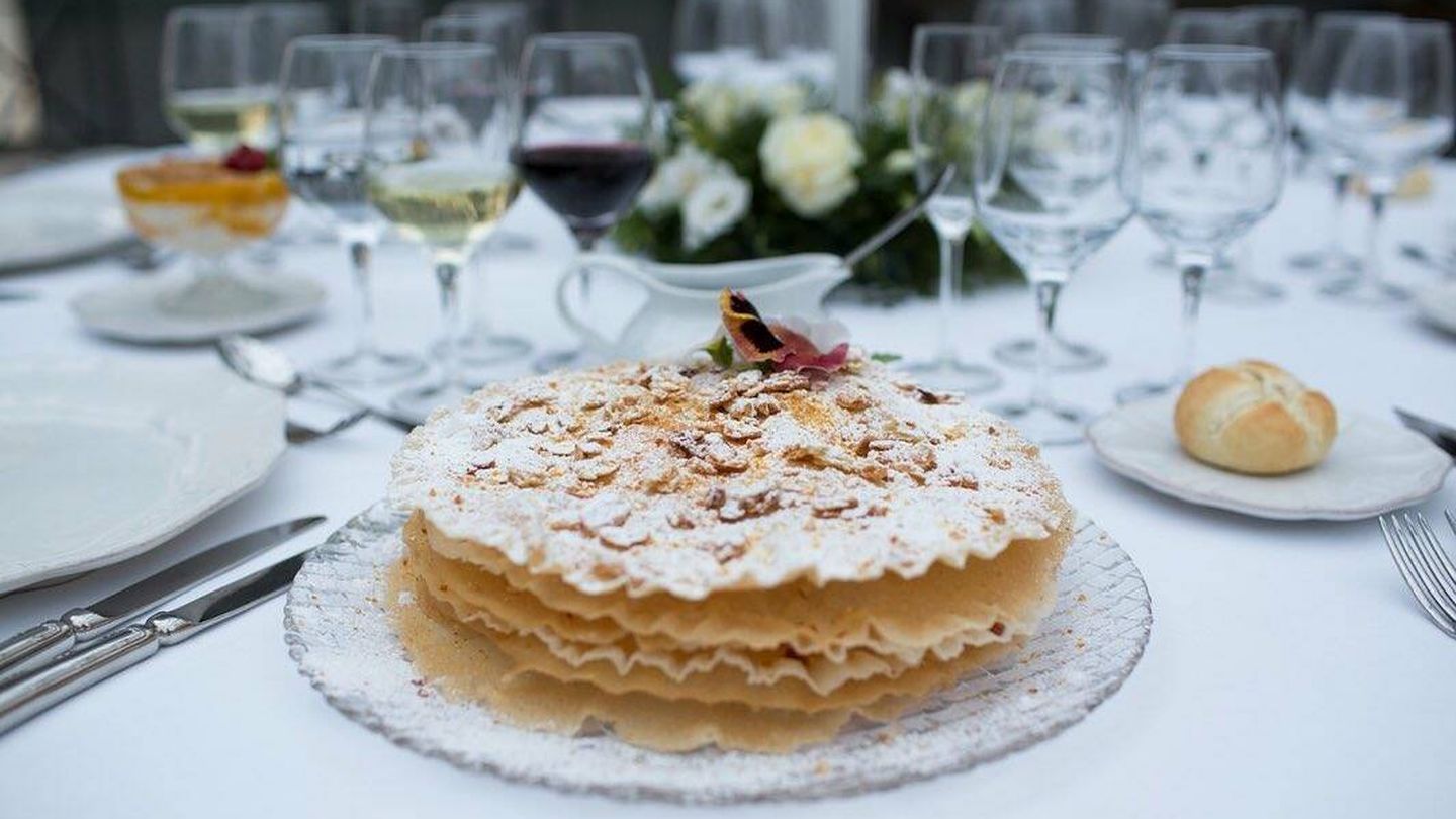 La famosa tarta árabe de Aldovea. (Instagram/@aldoveacatering)
