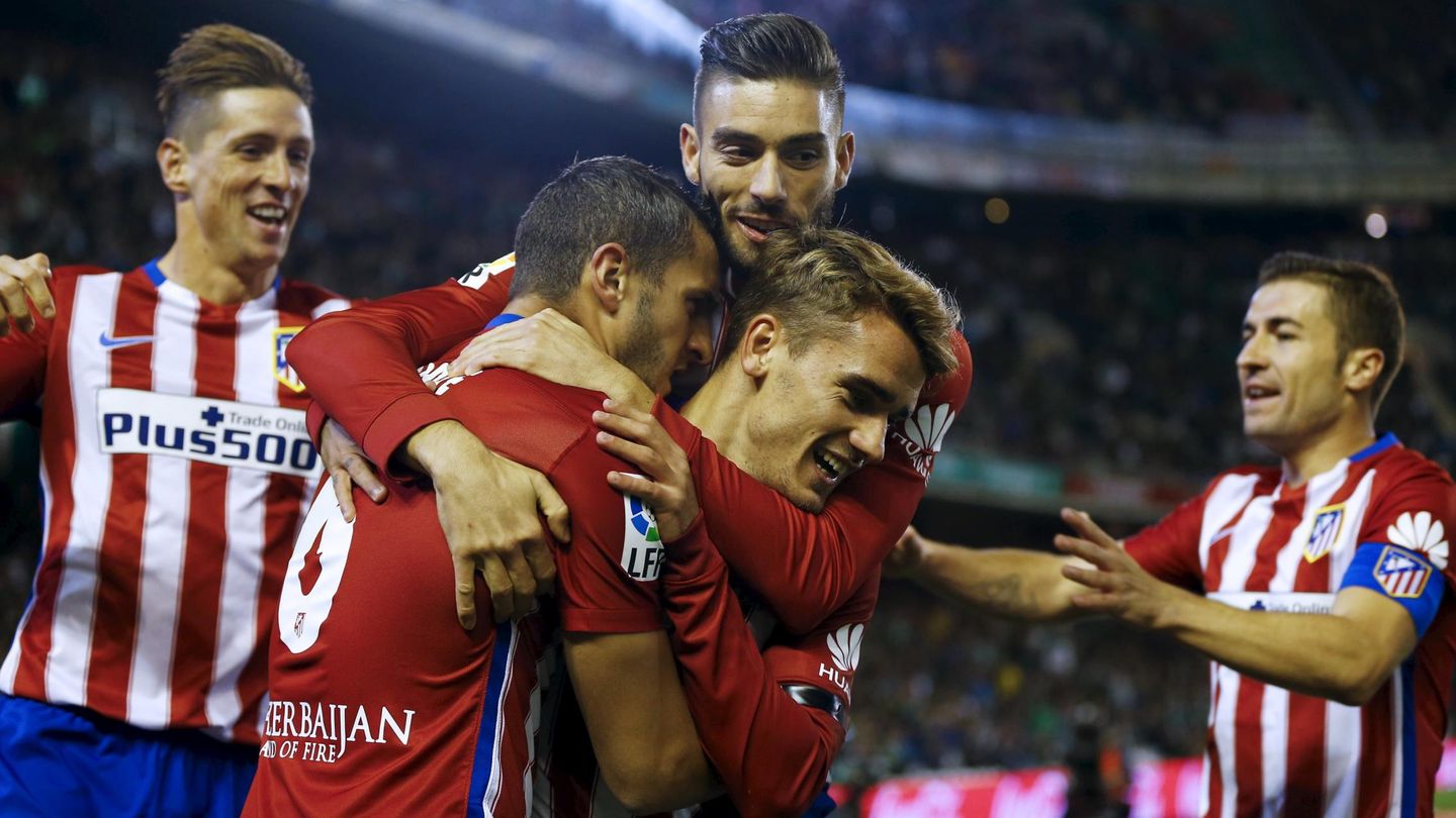 El gol de Koke en Sevilla tampoco fue a balón parado (Reuters).