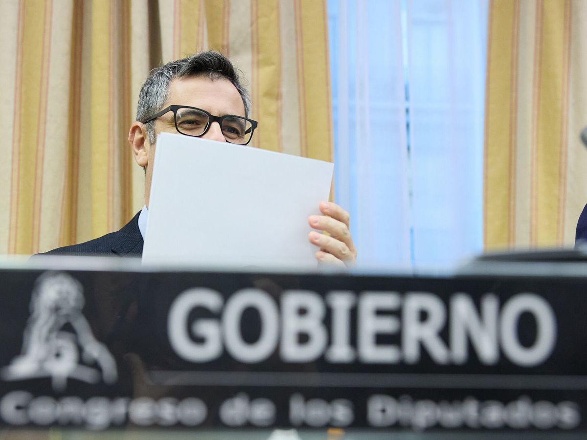 Foto: Félix Bolaños en la comisión de Justicia del Congreso. (Europa Press/Jesús Hellín)