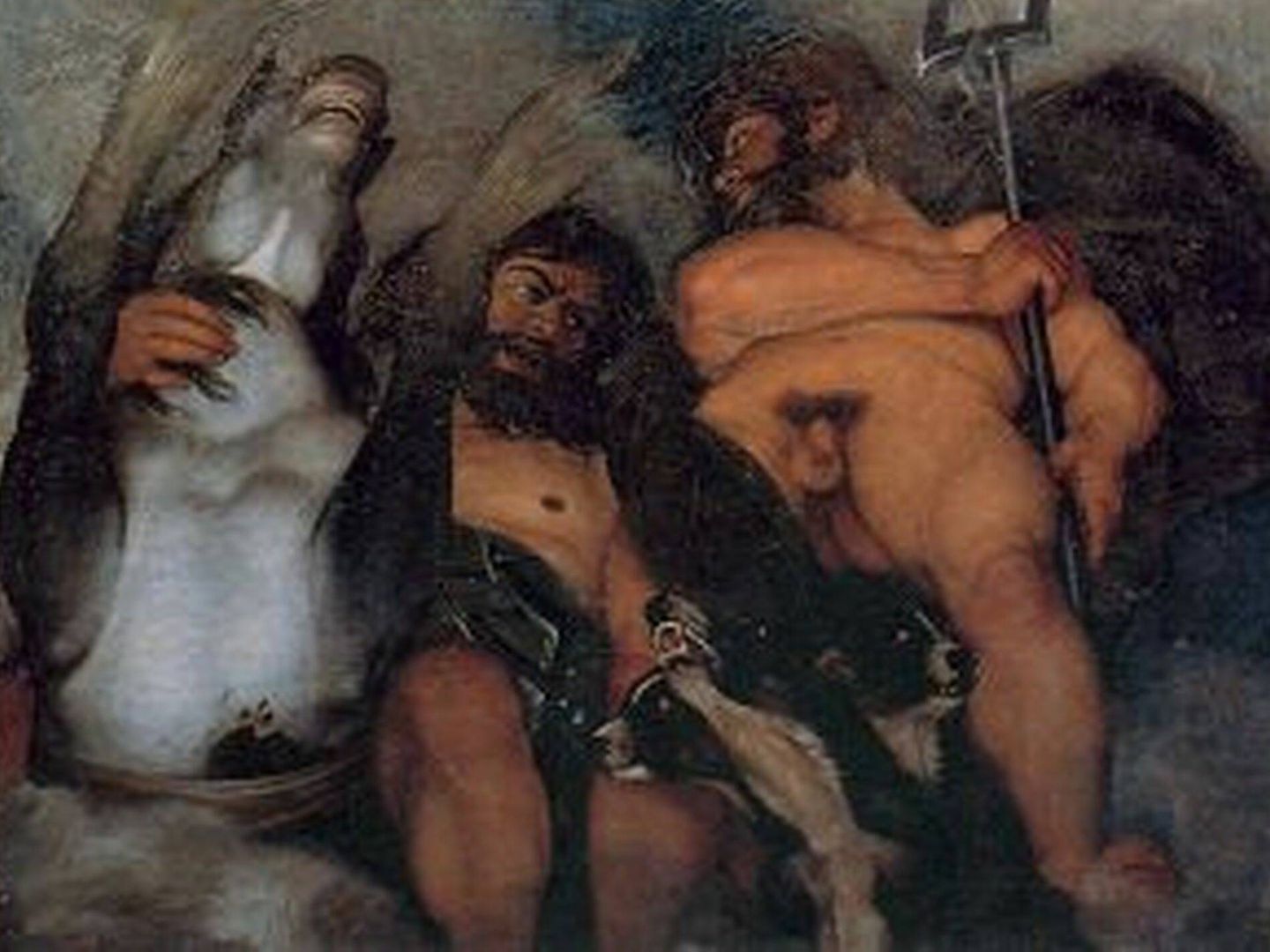 'Júpiter, Neptuno y Plutón' (1597), pintado por Caravaggio. (Getty)