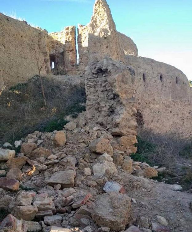Foto: Tramo derrumbado de la muralla (Ayuntamiento de Daroca)
